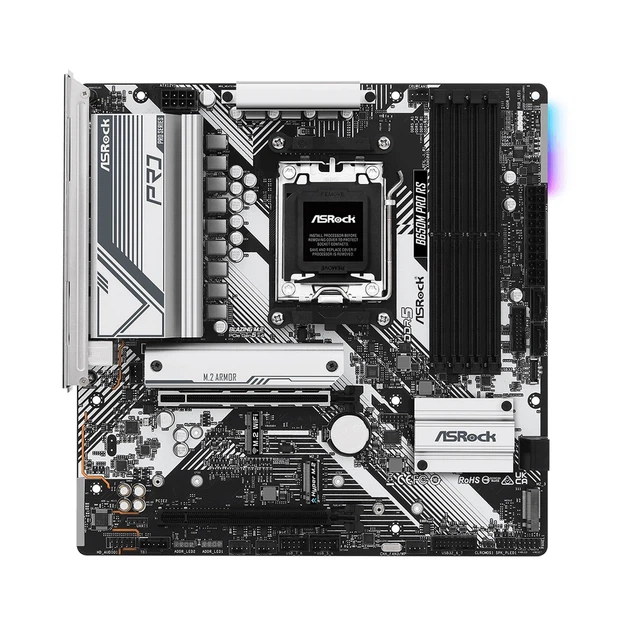 Материнська плата ASRock B650M PRO RS (sAM5, AMD B650, DDR5, mATX) - Фото 3 Материнська плата ASRock B650M PRO RS (sAM5, AMD B650, DDR5, mATX) - зображення 3