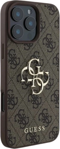 Панель Guess 4G Big Metal Logo для Apple iPhone 16 Pro Max Brown (GUHCP16X4GMGBR) - зображення 3