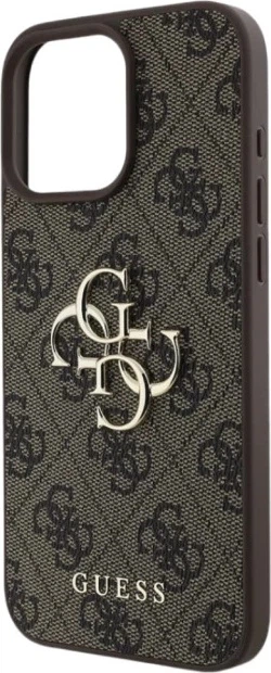 Панель Guess 4G Big Metal Logo для Apple iPhone 16 Pro Max Brown (GUHCP16X4GMGBR) - зображення 6