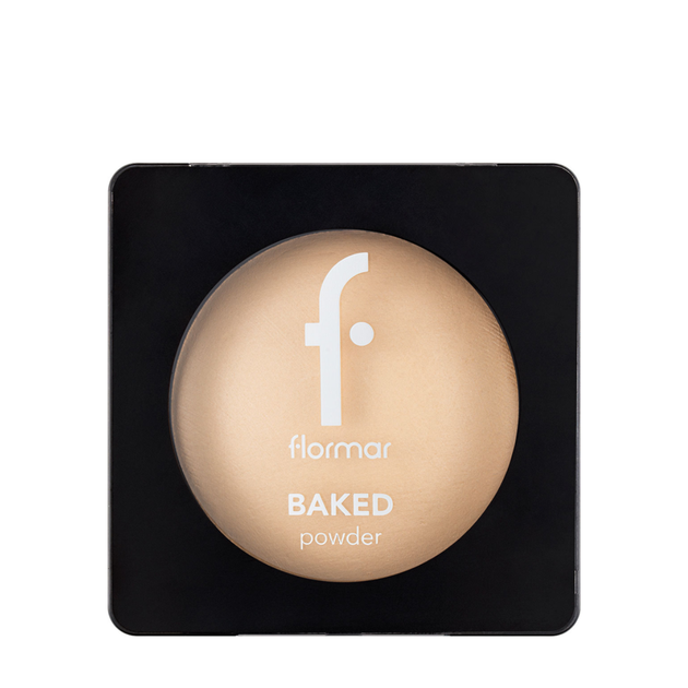 Пудра для лица запеченая Flormar Baked Powder № 20 Soft beige Мягкий бежевый - Фото 1 Пудра для лица запеченая Flormar Baked Powder № 20 Soft beige Мягкий бежевый - изображение 1