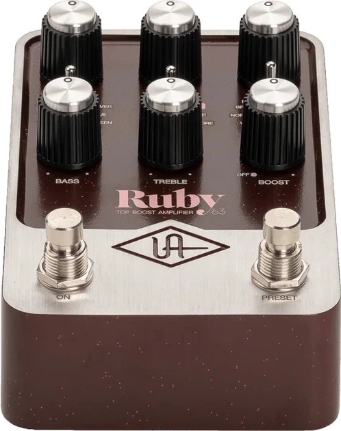 Педаль ефектів Universal Audio UAFX Ruby '63 Top Boost Amplifier (819937003332) - зображення 2