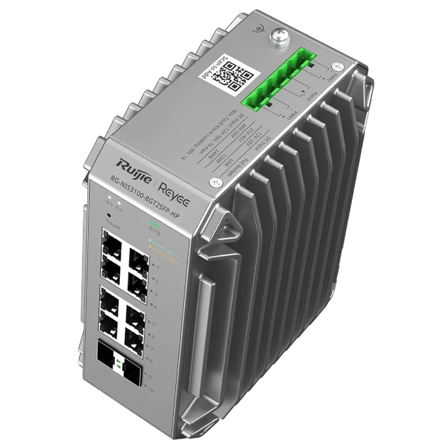 Коммутатор 10 портов управляемый Ruijie RG-NIS3100-8GT2SFP-HP - Фото 3 Коммутатор 10 портов управляемый Ruijie RG-NIS3100-8GT2SFP-HP - изображение 3