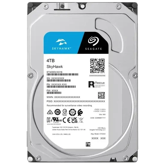 Жесткий диск внутренний Seagate SkyHawk ST4000VX016 4 ТБ SATA III - Фото 1 Жесткий диск внутренний Seagate SkyHawk ST4000VX016 4 ТБ SATA III - изображение 1