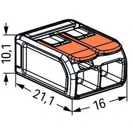 Клемма Wago COMPACT 221-612 0,5-6 mm² - изображение 2