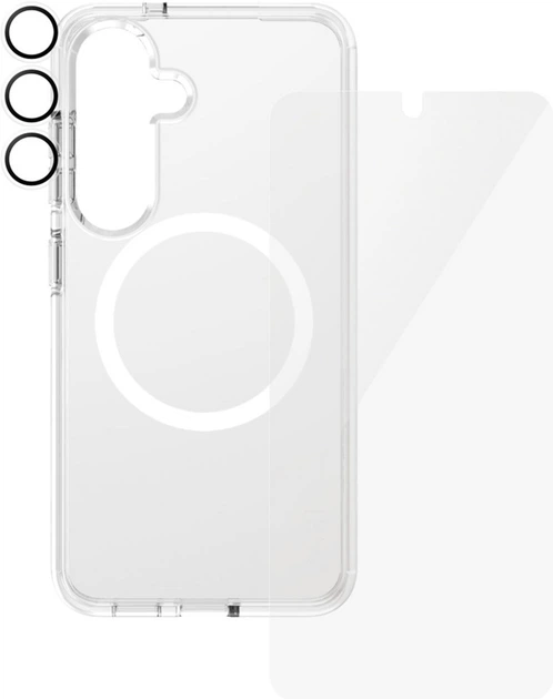 Etui Panzer Glass CARE Flagship 3-in-1 Protection Bundle do Samsung Galaxy S25 Transparent (5715685016172) - obraz 3