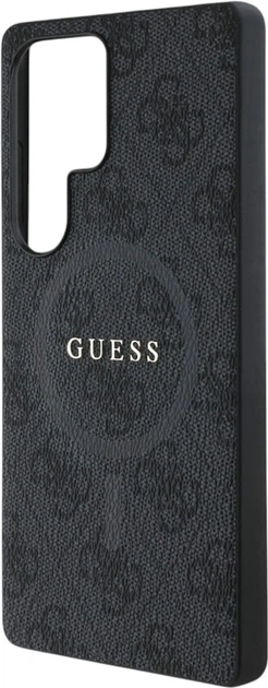 Etui Guess Leather 4G Colored Ring Classic Logo MagSafe do Samsung Galaxy S25 Ultra Black (3666339441715) - obraz 6