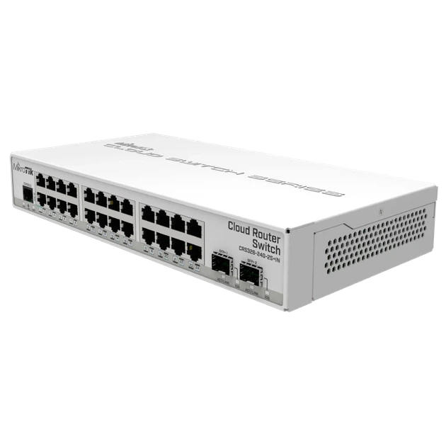 Коммутатор 24 порта управляемый MikroTik 326-24G-2S+IN (CRS326-24G-2S+IN) - Фото 2 Коммутатор 24 порта управляемый MikroTik 326-24G-2S+IN (CRS326-24G-2S+IN) - изображение 2