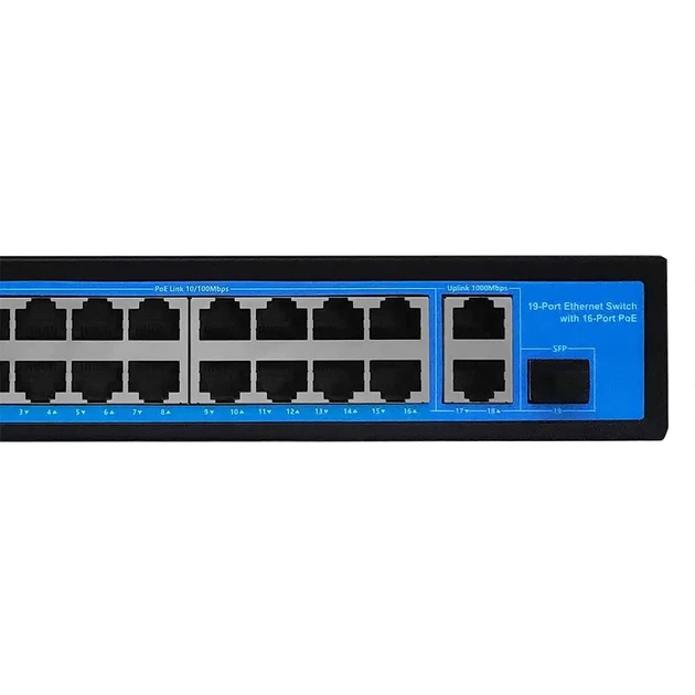 Коммутатор 19 портов неуправляемый Ewind EW-S1919CF-AP PoE - изображение 3
