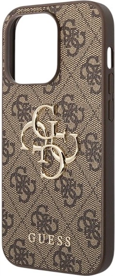 Etui plecki Guess 4G Big Metal Logo do Apple iPhone 15 Pro Max Brown (GUHCP15X4GMGBR) - obraz 6