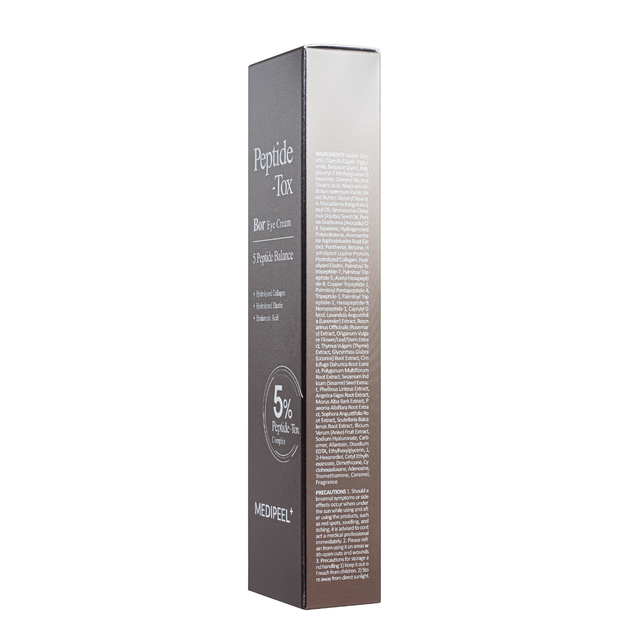 Крем-лифтинг для кожи вокруг глаз Medi-Peel Peptide Bor-Tox Eye Cream с пептидным комплексом 40 мл - Фото 6 Крем-лифтинг для кожи вокруг глаз Medi-Peel Peptide Bor-Tox Eye Cream с пептидным комплексом 40 мл - изображение 6