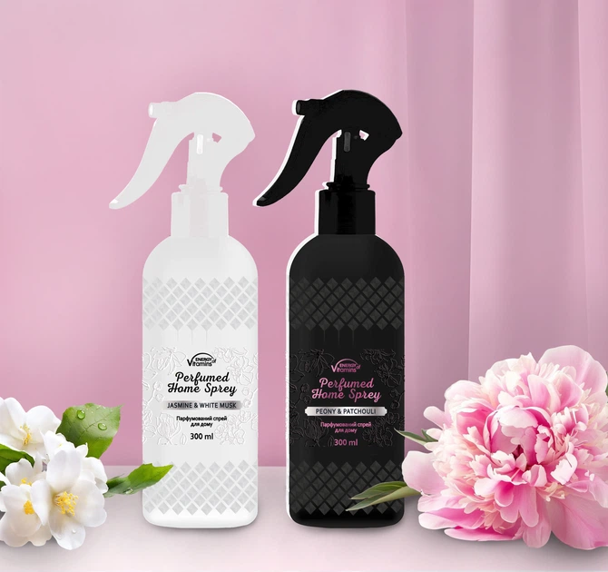 Парфумований спрей для дому Energy of Vitamins Jasmine&White Musk 300 мл (4823080007594) - зображення 3