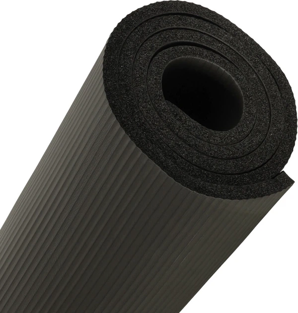 Килимок для йоги KIK 185 x 83 см з чохлом Чорний KX3318 (5903039759039) - зображення 4