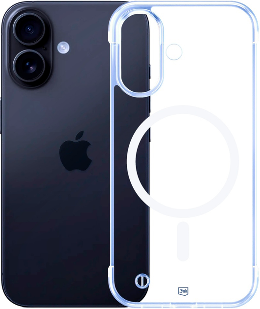 Панель 3MK Just20g MagCase Clear для Apple iPhone 16 Transparent (5903108609708) - зображення 2