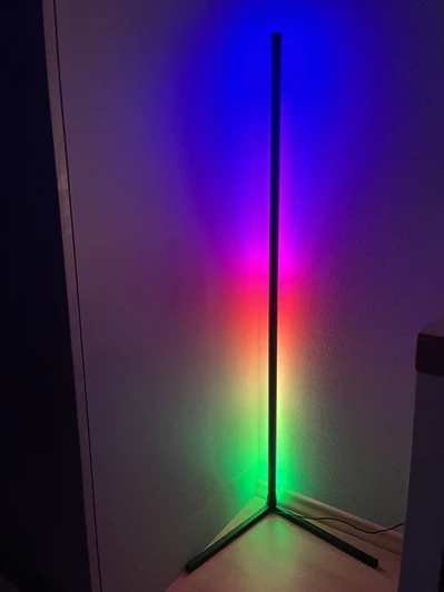 Підлогова кутова RGB лампа торшер з пультом керування 1,2м Кутовий підлоговий нічник світильник - Фото 9 Підлогова кутова RGB лампа торшер з пультом керування 1,2м Кутовий підлоговий нічник світильник - зображення 9