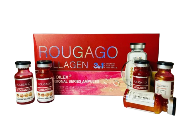 RougaGo Collagen 3in1 Perla Oilex Professional Интенсивная сыворотка с коллагеном и золотом (5 ампул) - Фото 1 RougaGo Collagen 3in1 Perla Oilex Professional Интенсивная сыворотка с коллагеном и золотом (5 ампул) - изображение 1