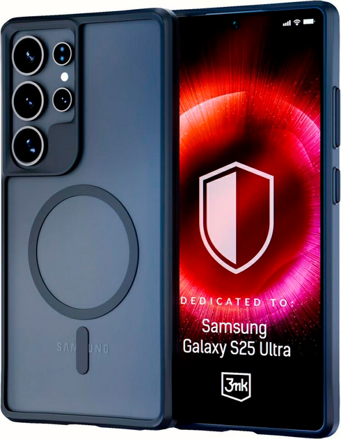 Панель 3MK Satin Armor MagCase для Samsung Galaxy S25 Ultra Transparent-Black (5903108615402) - зображення 2