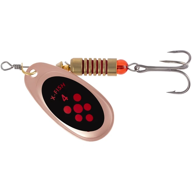 Блешня X-Fish Spike №4 9.5g Copper black orange - Фото 1 Блешня X-Fish Spike №4 9.5g Copper black orange - зображення 1