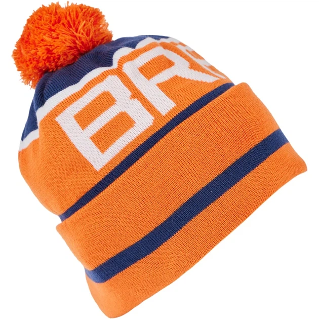 Шапка Brain с помпоном 58 Blue/orange - изображение 3