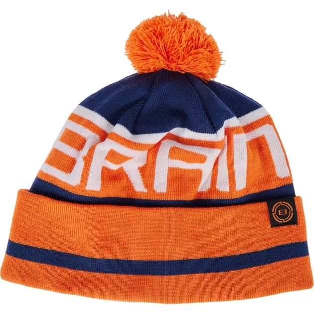 Шапка Brain с помпоном 58 Blue/orange - изображение 4