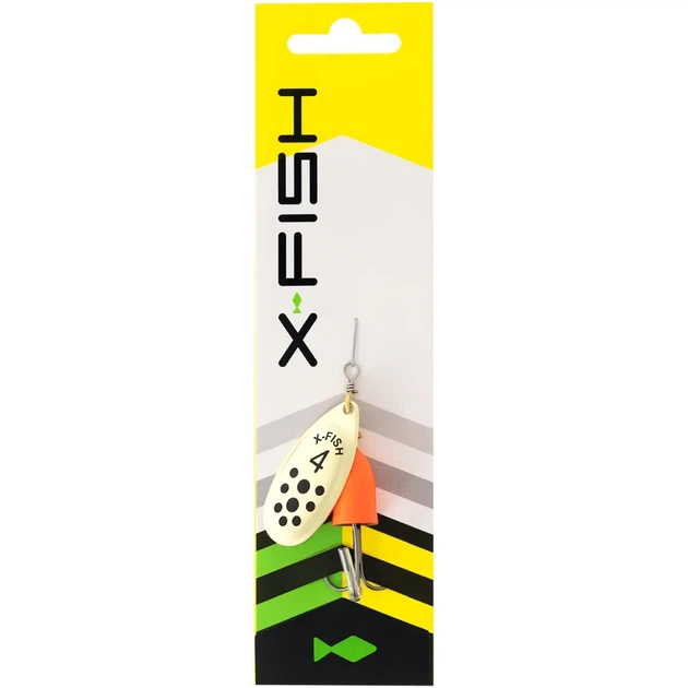 Блешня X-Fish Wolf №4 10g Gold fire red - Фото 2 Блешня X-Fish Wolf №4 10g Gold fire red - зображення 2