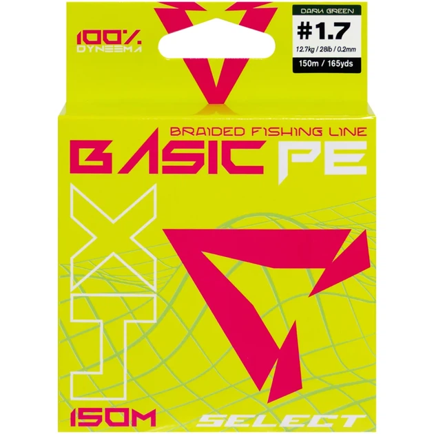 Шнур Select Basic PE Green 150m 0.20mm 28lb/12.7kg - Фото 2 Шнур Select Basic PE Green 150m 0.20mm 28lb/12.7kg - изображение 2