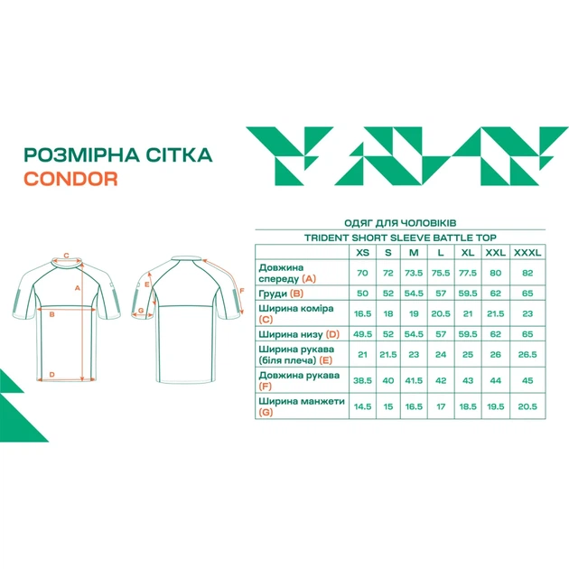 Футболка Condor-Clothing Trident Short Sleeve Battle Top M Olive drab - изображение 4