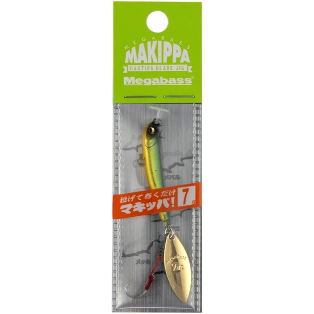 Тейл-спиннер Megabass Makippa 7.0g Green Gold - Фото 2 Тейл-спиннер Megabass Makippa 7.0g Green Gold - изображение 2