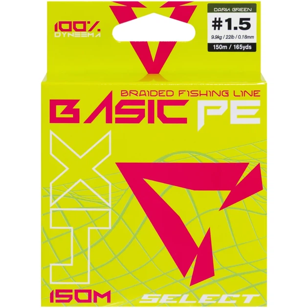 Шнур Select Basic PE Green 150m #1.5/0.18mm 22lb/9.9kg - зображення 2