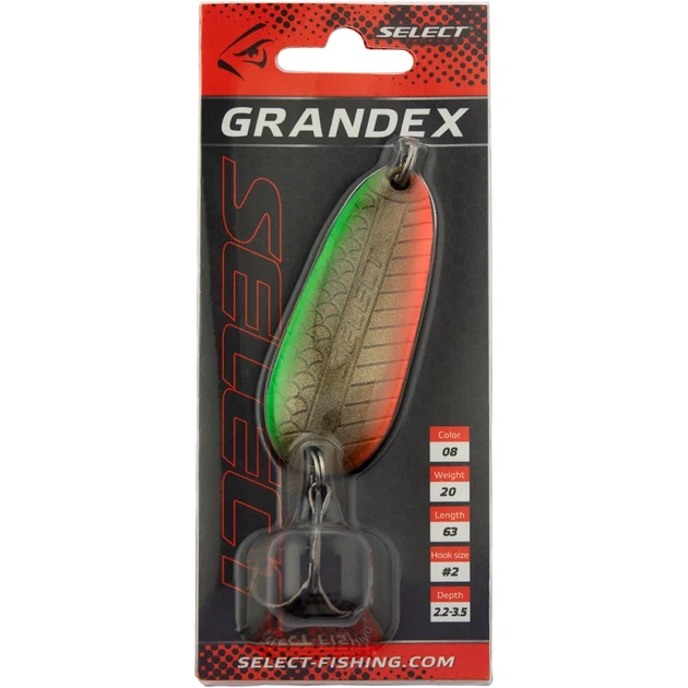 Блесна Select Grandex 20.0g 63mm #08 - изображение 2