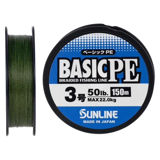 Шнур Sunline Basic PE 150m (Dark Green) #3.0/0.296mm 50lb/22kg - Фото 1 Шнур Sunline Basic PE 150m (Dark Green) #3.0/0.296mm 50lb/22kg - изображение 1