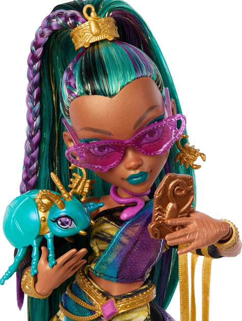Кукла Монстер Хай Нефера Де Нил с питомцем Monster High Nefera De Nile with Pet Scarab Lavish Mattel - Фото 4 Кукла Монстер Хай Нефера Де Нил с питомцем Monster High Nefera De Nile with Pet Scarab Lavish Mattel - изображение 4