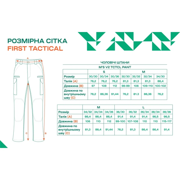 Брюки First Tactical M’s V2 Tctcl Pant 30/36 Зеленый - изображение 5