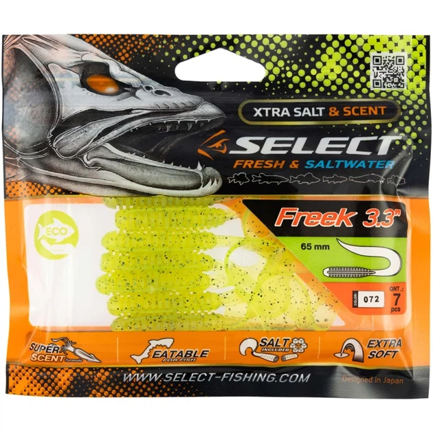 Силикон Select Freek 3.3" #072 (7 шт/уп) - Фото 2 Силикон Select Freek 3.3" #072 (7 шт/уп) - изображение 2