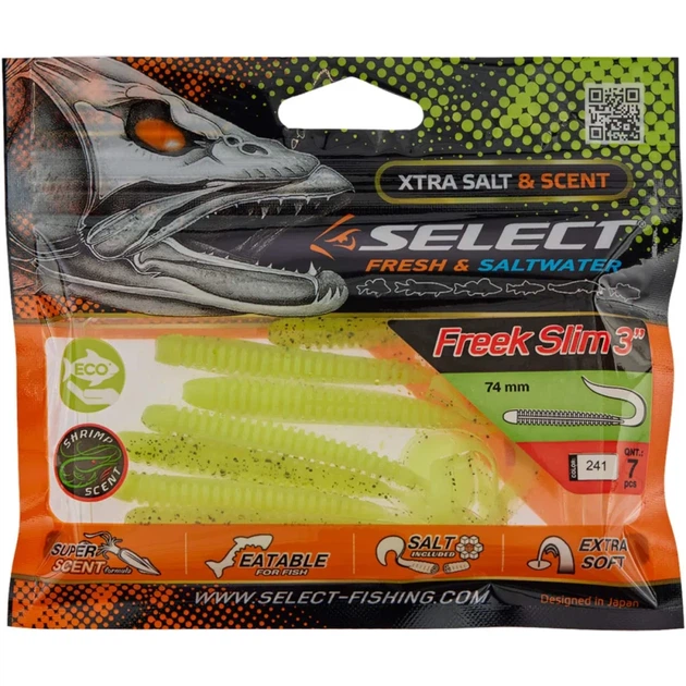Силикон Select Freek Slim 3" #241 (7 шт/уп) - Фото 2 Силикон Select Freek Slim 3" #241 (7 шт/уп) - изображение 2