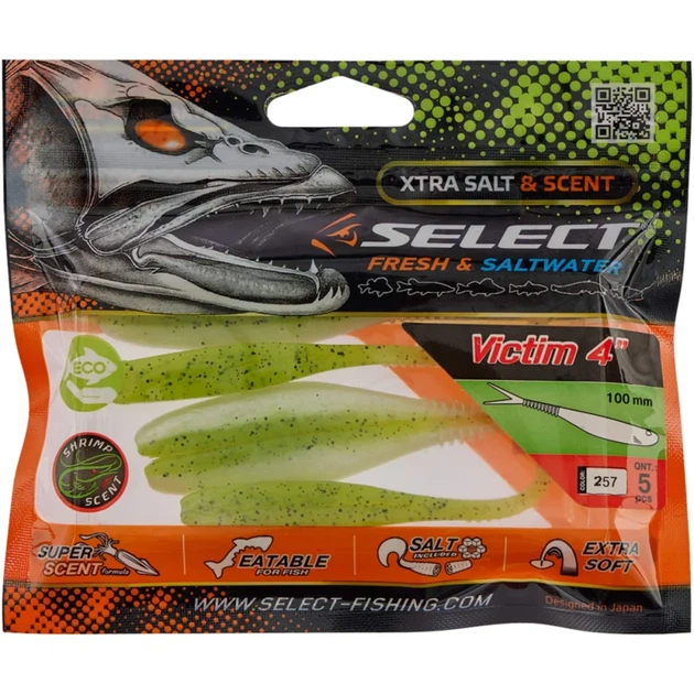 Силикон Select Victim V-Tail 4" #257 (5 шт/уп) - Фото 2 Силикон Select Victim V-Tail 4" #257 (5 шт/уп) - изображение 2