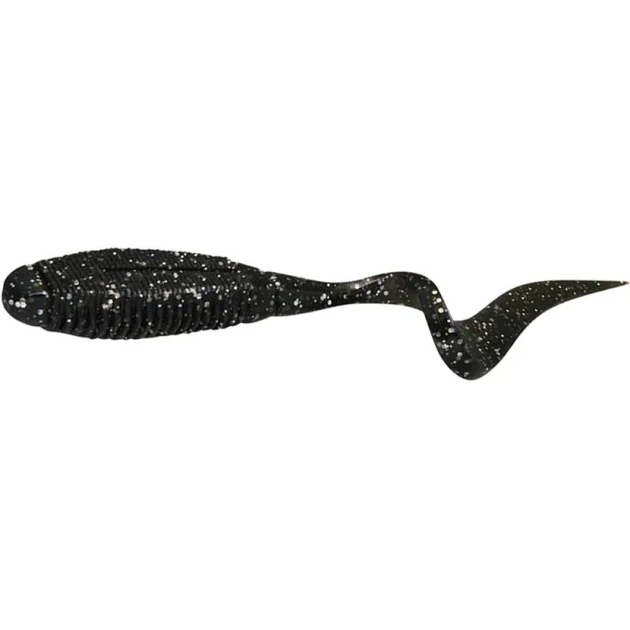 Силікон Jackall Rhythm Curly 5" HL Lame Black (5шт/уп) - Фото 1 Силікон Jackall Rhythm Curly 5" HL Lame Black (5шт/уп) - зображення 1