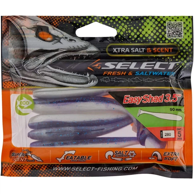 Силикон Select Easy Shad 3.5" #280 (5 шт/уп) - изображение 2