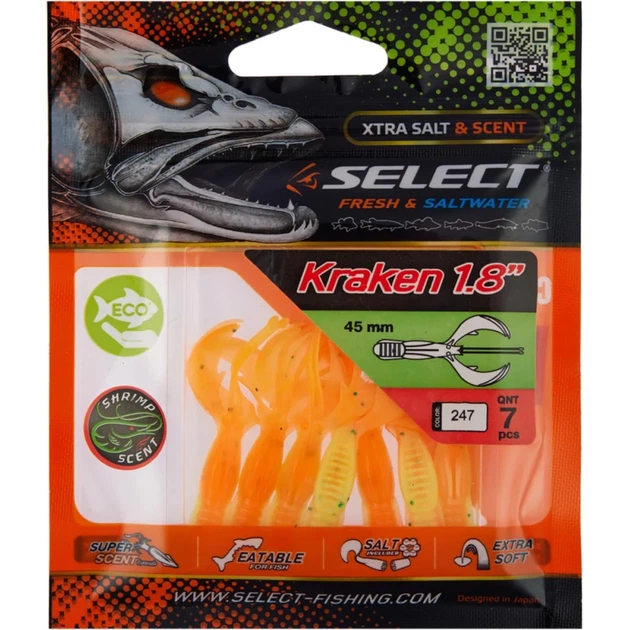 Силікон Select Kraken 1.8" #247 (7 шт/уп) - Фото 2 Силікон Select Kraken 1.8" #247 (7 шт/уп) - зображення 2