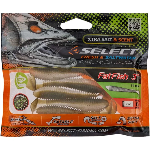 Силикон Select FatFish 3" #302 (6 шт/уп) - изображение 2