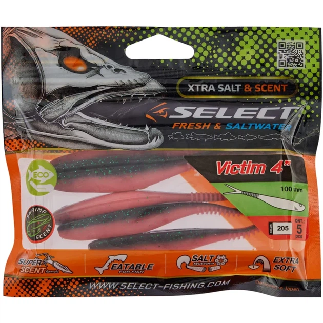 Силикон Select Victim V-Tail 4" #205 (5 шт/уп) - Фото 2 Силикон Select Victim V-Tail 4" #205 (5 шт/уп) - изображение 2