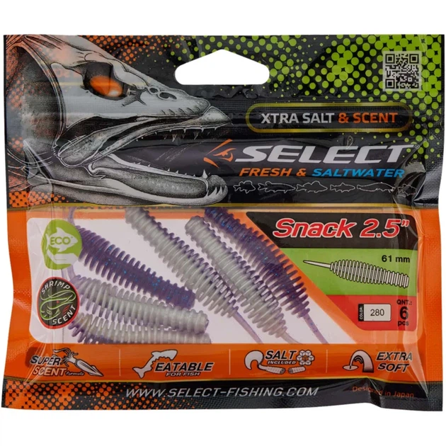 Силикон Select Snack 2.5" #280 (6 шт/уп) - изображение 2