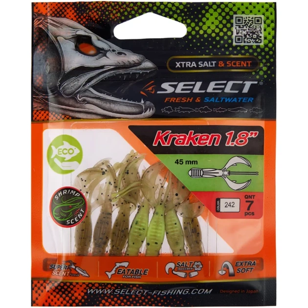 Силікон Select Kraken 1.8" #242 (7 шт/уп) - зображення 2