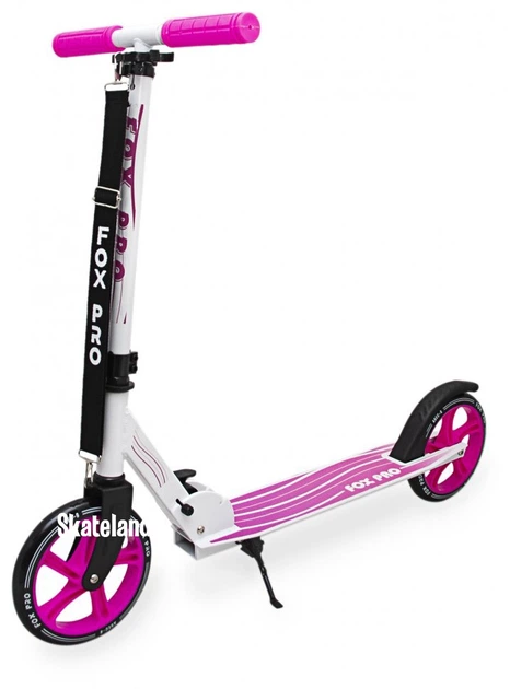 Самокат двухколесный Maraton Fox Pro White Pink с алюминиевой рамой - Фото 1 Самокат двухколесный Maraton Fox Pro White Pink с алюминиевой рамой - изображение 1