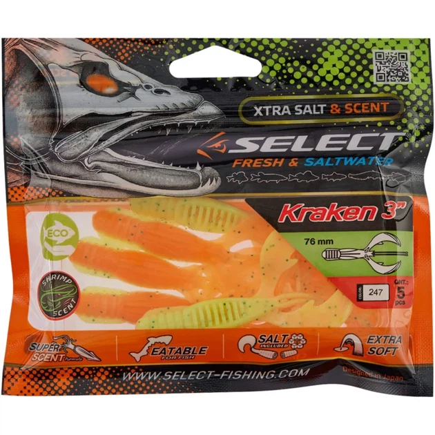 Силикон Select Kraken 3" #247 (5 шт/уп) - изображение 2