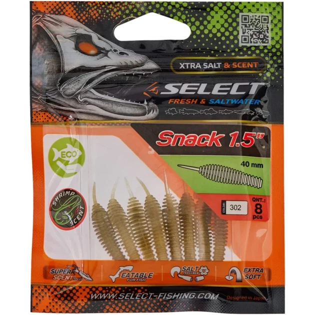 Силикон Select Snack 1.5" #302 (8 шт/уп) - Фото 2 Силикон Select Snack 1.5" #302 (8 шт/уп) - изображение 2