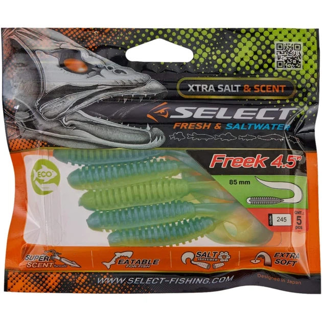 Силікон Select Freek 4.5" #245 (5 шт/уп) - Фото 2 Силікон Select Freek 4.5" #245 (5 шт/уп) - зображення 2