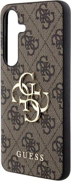 Панель Guess 4G Big Metal Logo для Samsung Galaxy S24 Brown (GUHCS24S4GMGBR) - зображення 6