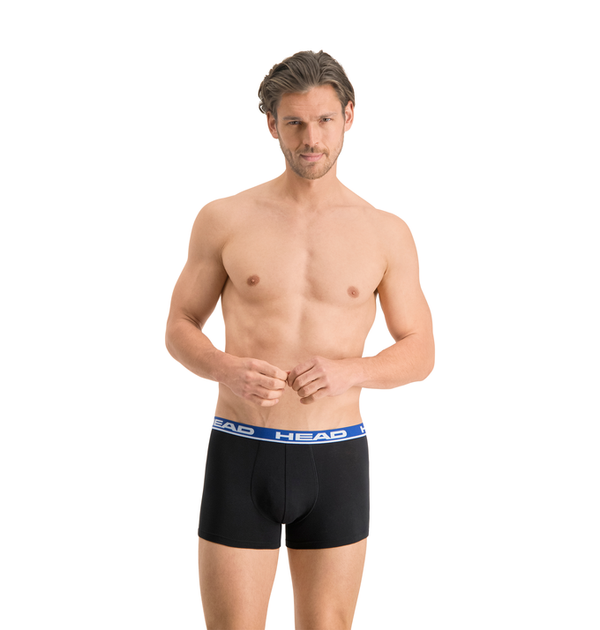 Трусы-боксеры Head BASIC BOXER 2P черный, синий Чел M - изображение 3