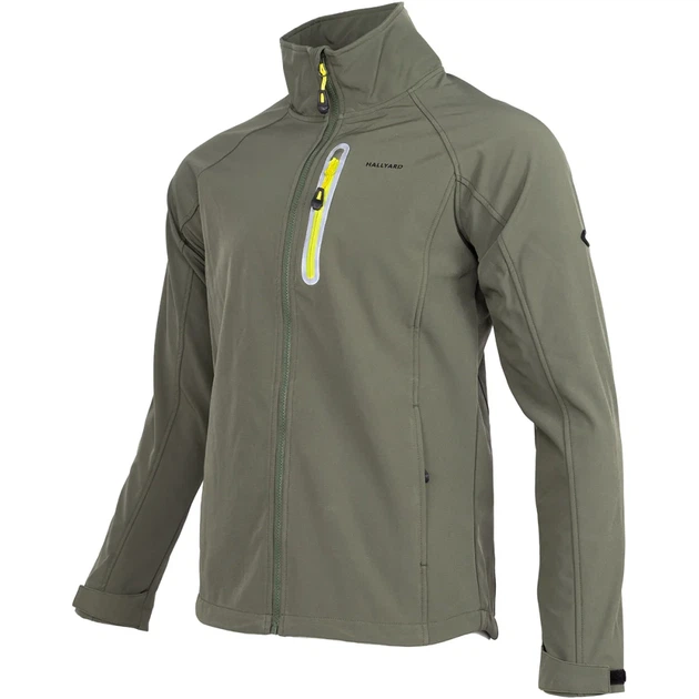 Куртка Hallyard Sixten 002 SoftShell 4XL Оливковий - Фото 2 Куртка Hallyard Sixten 002 SoftShell 4XL Оливковий - зображення 2
