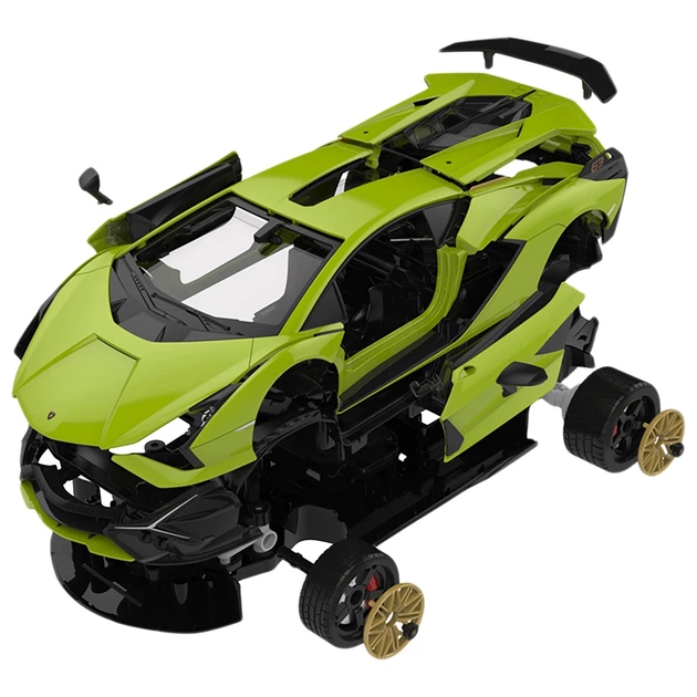 Машинка-конструктор Rastar Lamborghini Sian 1:18. Зеленый - Фото 4 Машинка-конструктор Rastar Lamborghini Sian 1:18. Зеленый - изображение 4